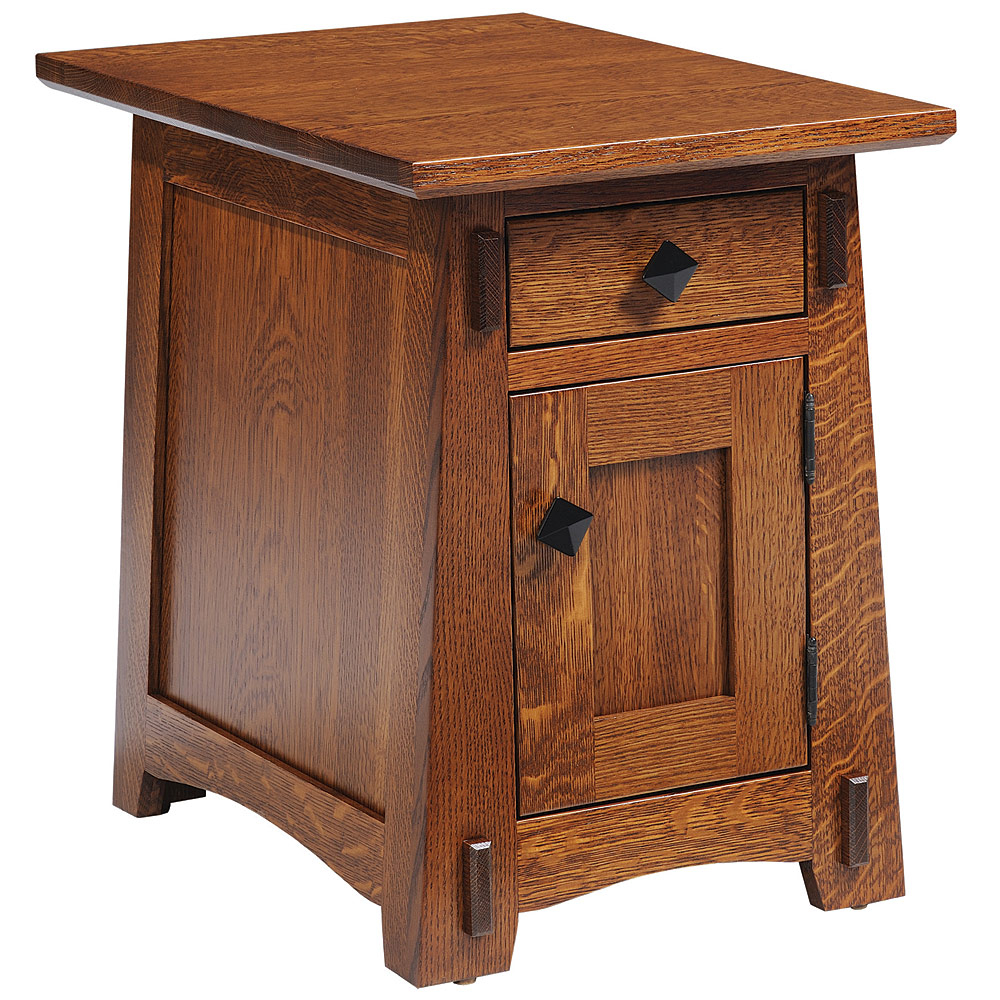 Olde shaker chairside end table 1 drawer 1 door