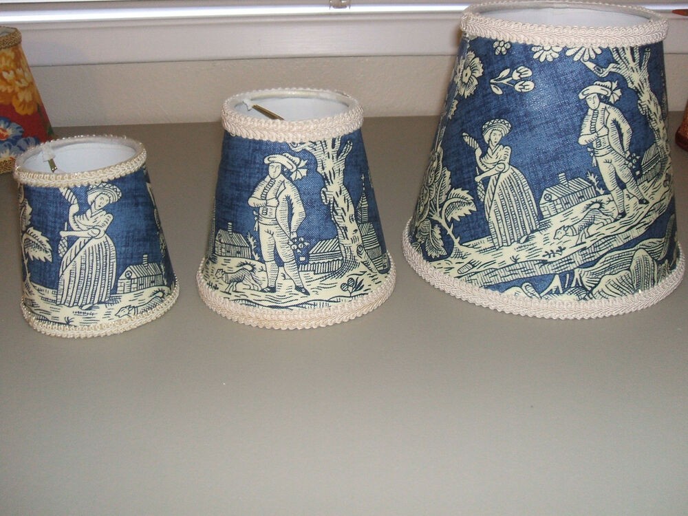Pierre deux blue la declaration french country toile lamp shade