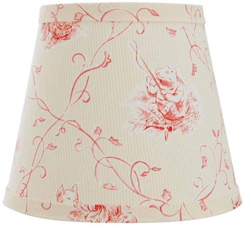 Pink trellis baby toile lamp shade 10x18x13 spider