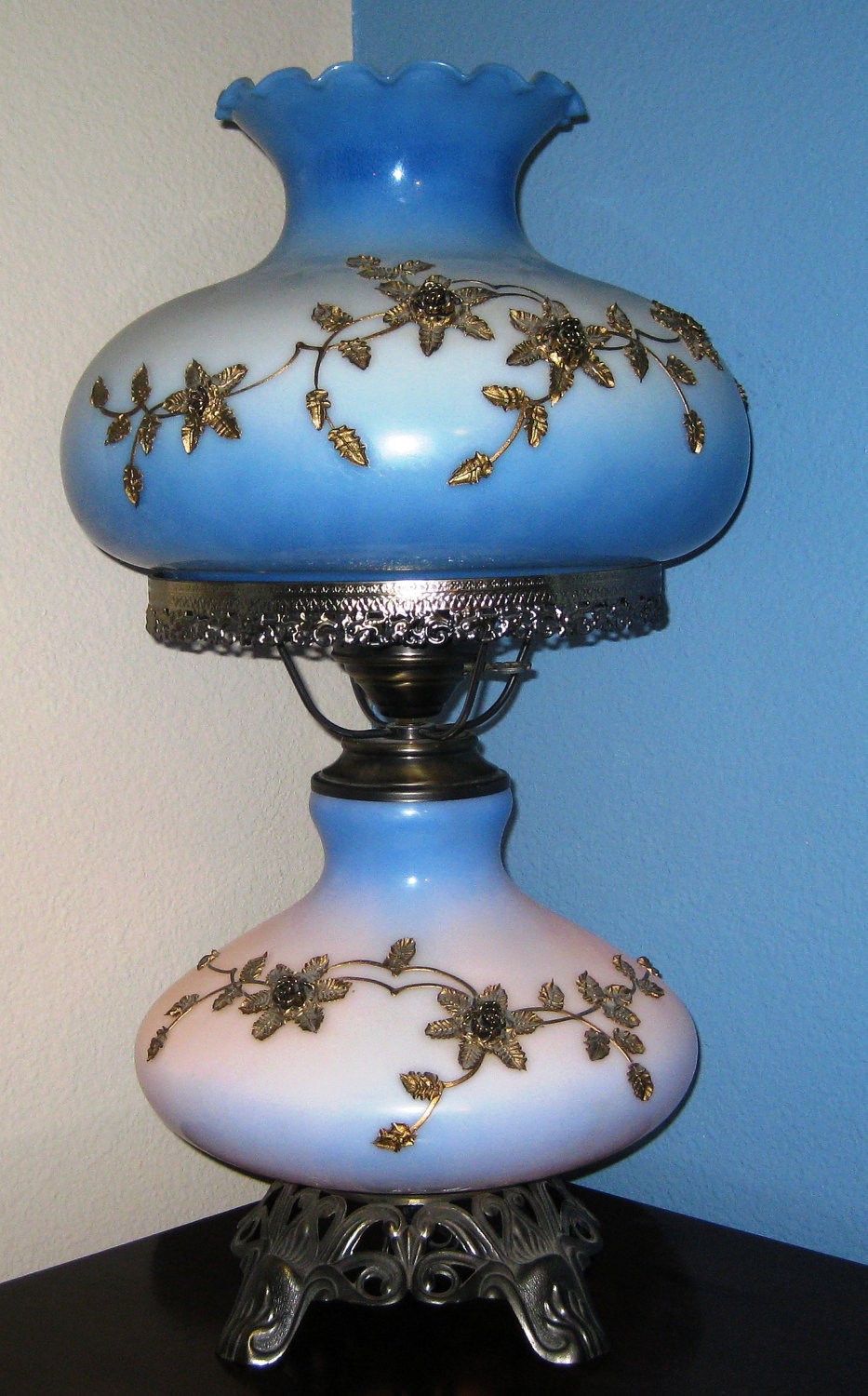 Reserved for ann vintage hurricane lamp