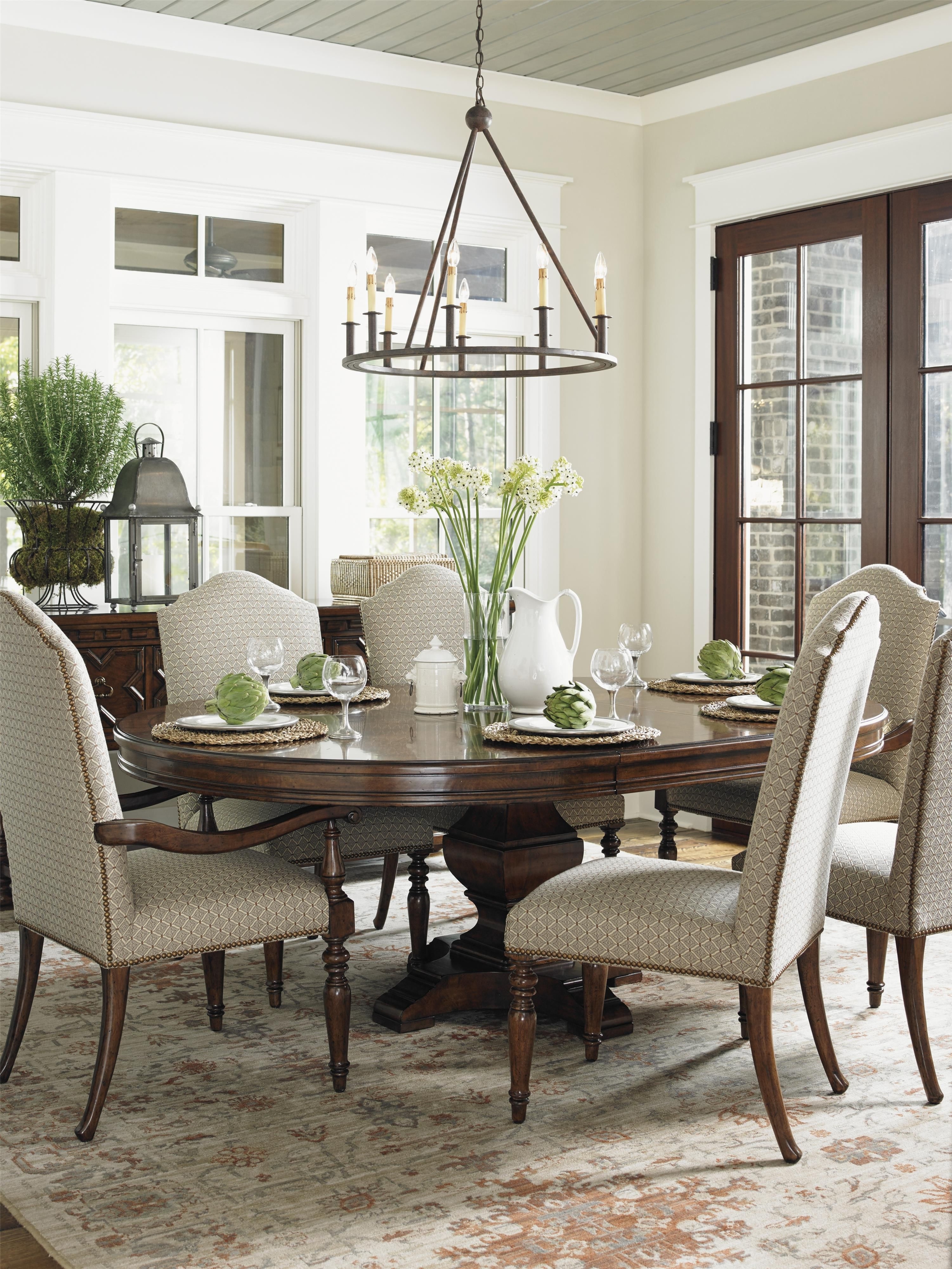 Round dining room sets with leaf 3