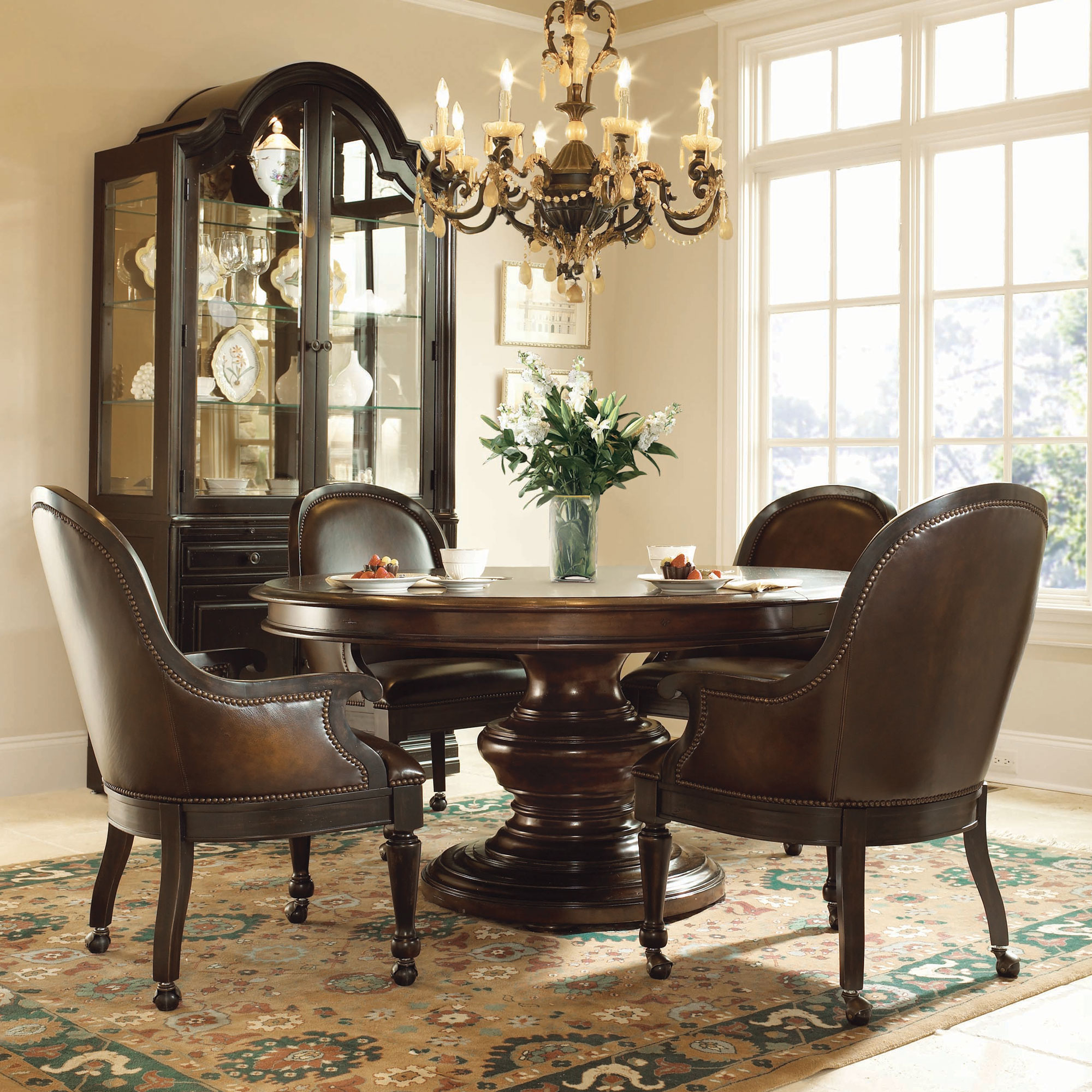 Round dining room sets with leaf 7
