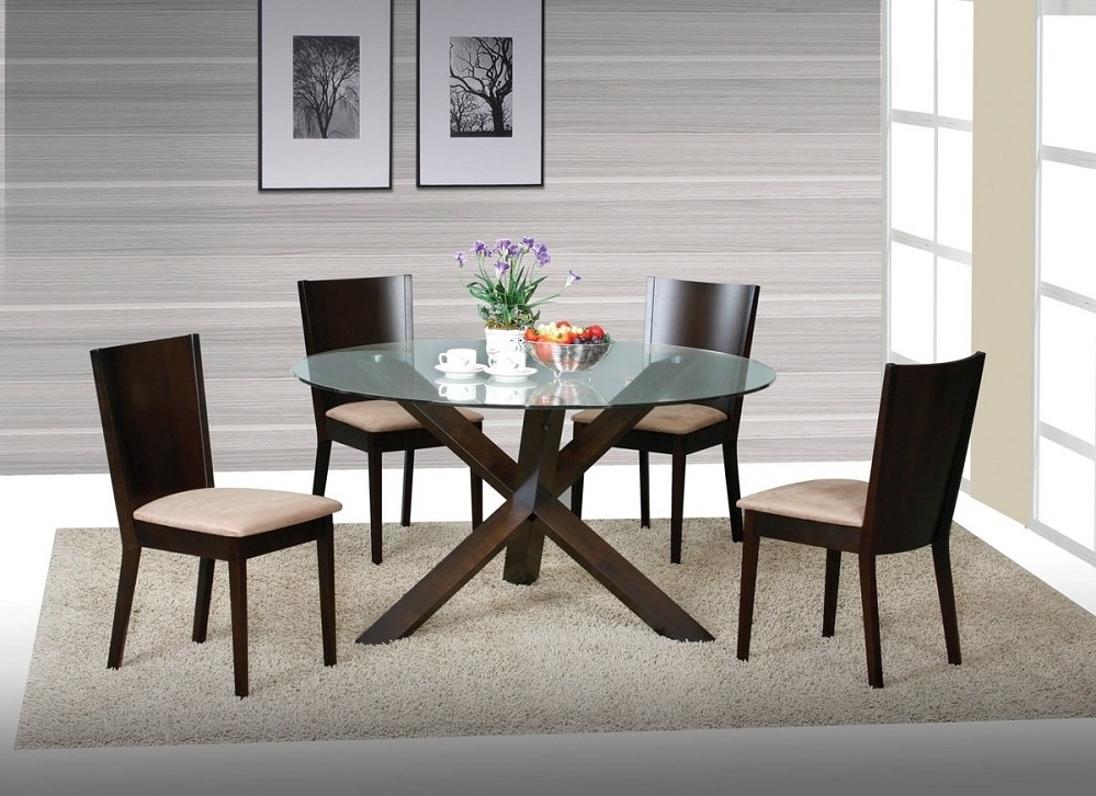 Round glass top dining sets 20