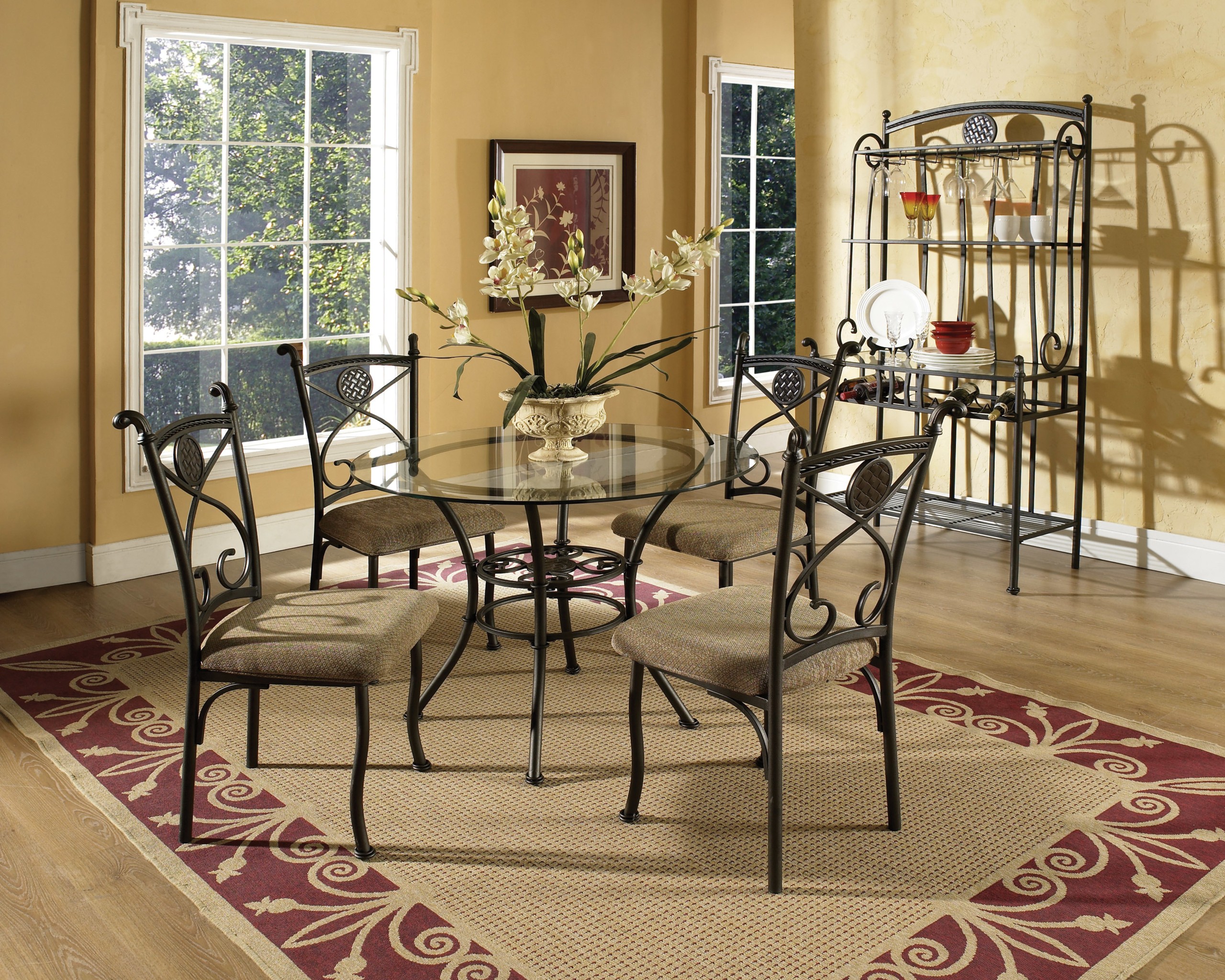 Round Glass Dining Tables Set For 4 - Ideas on Foter