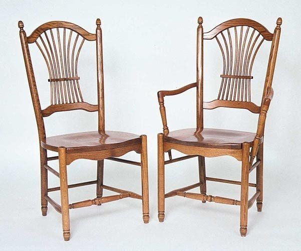 sheaf back dining room chairs