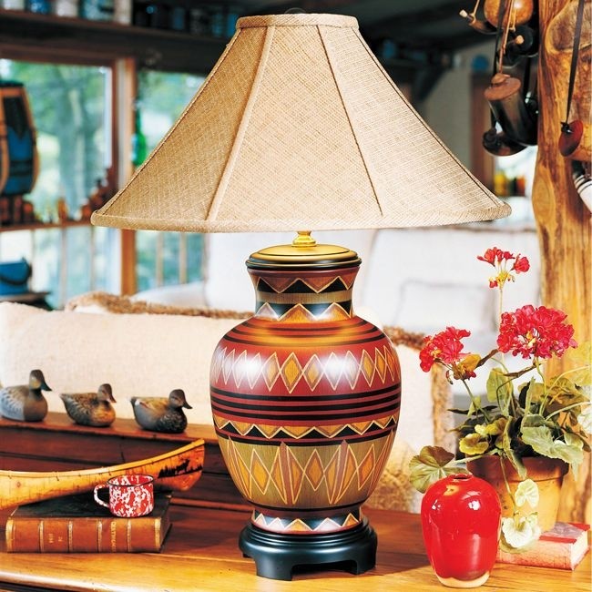 Southwestern table lamp 11