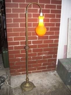 Vintage brass floor lamps