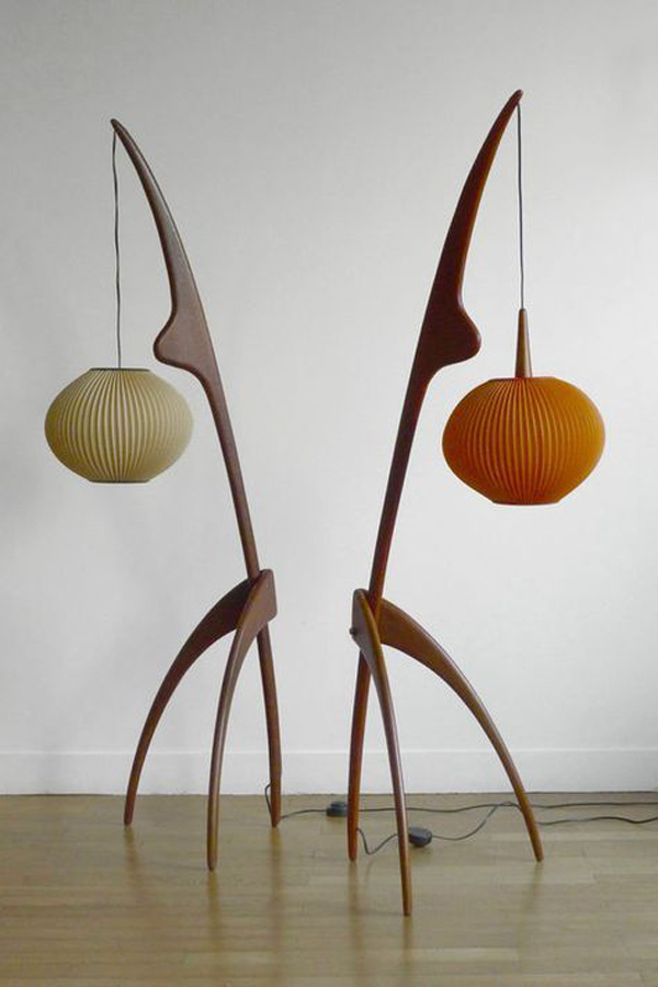 mid century floor lamps for sale