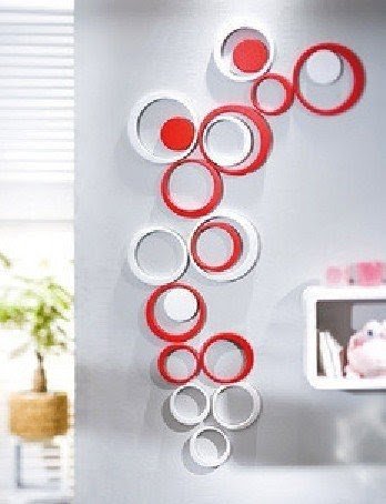 Details about decor 5 circles ring indoor 3d wall art