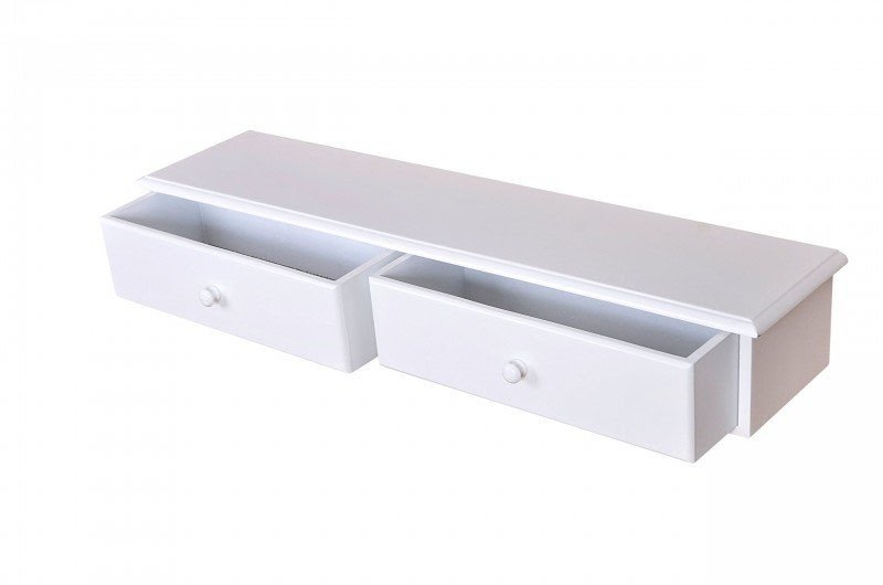 Floating shelves with drawer 16