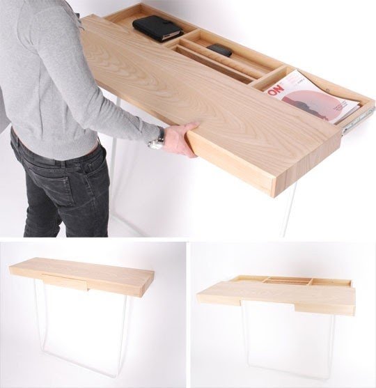 Floating Shelf With Drawers - Foter