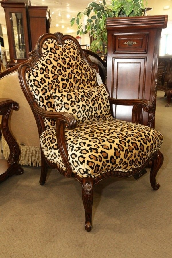 Leopard print accent chair 12