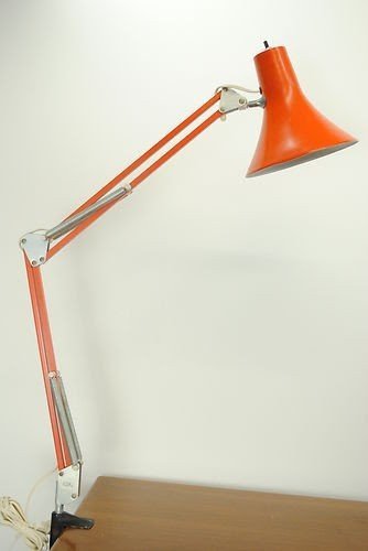 Mid Century Modern Luxo Union Made Adjustable Swing Arm Drafting Clamp Task Lamp