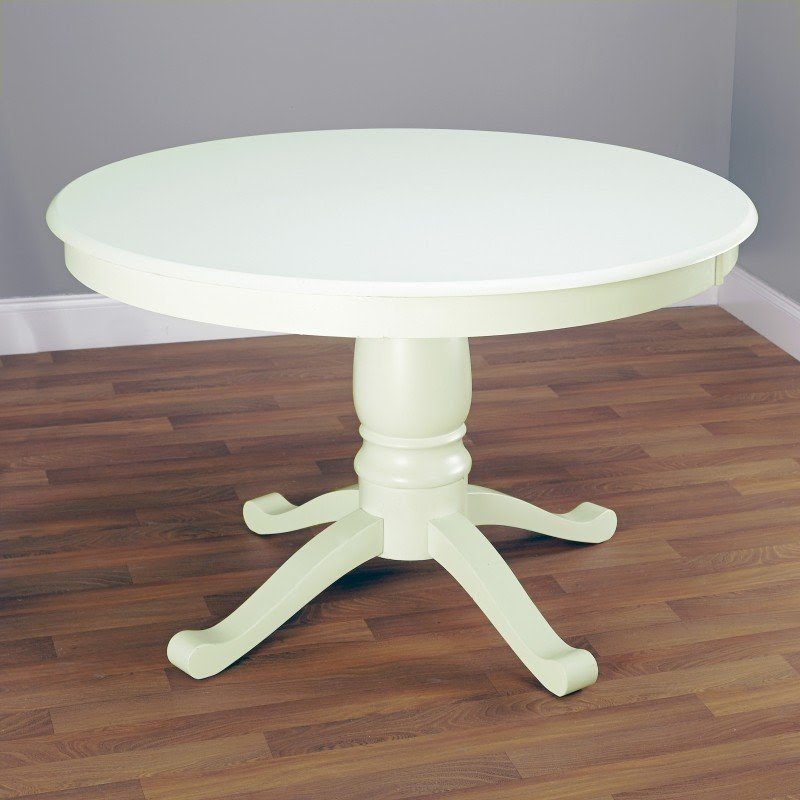 Shiny white dining table
