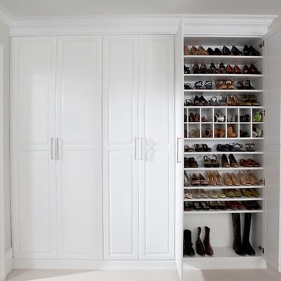 Transform dressing room shoe closet enclosed shoe wall with
