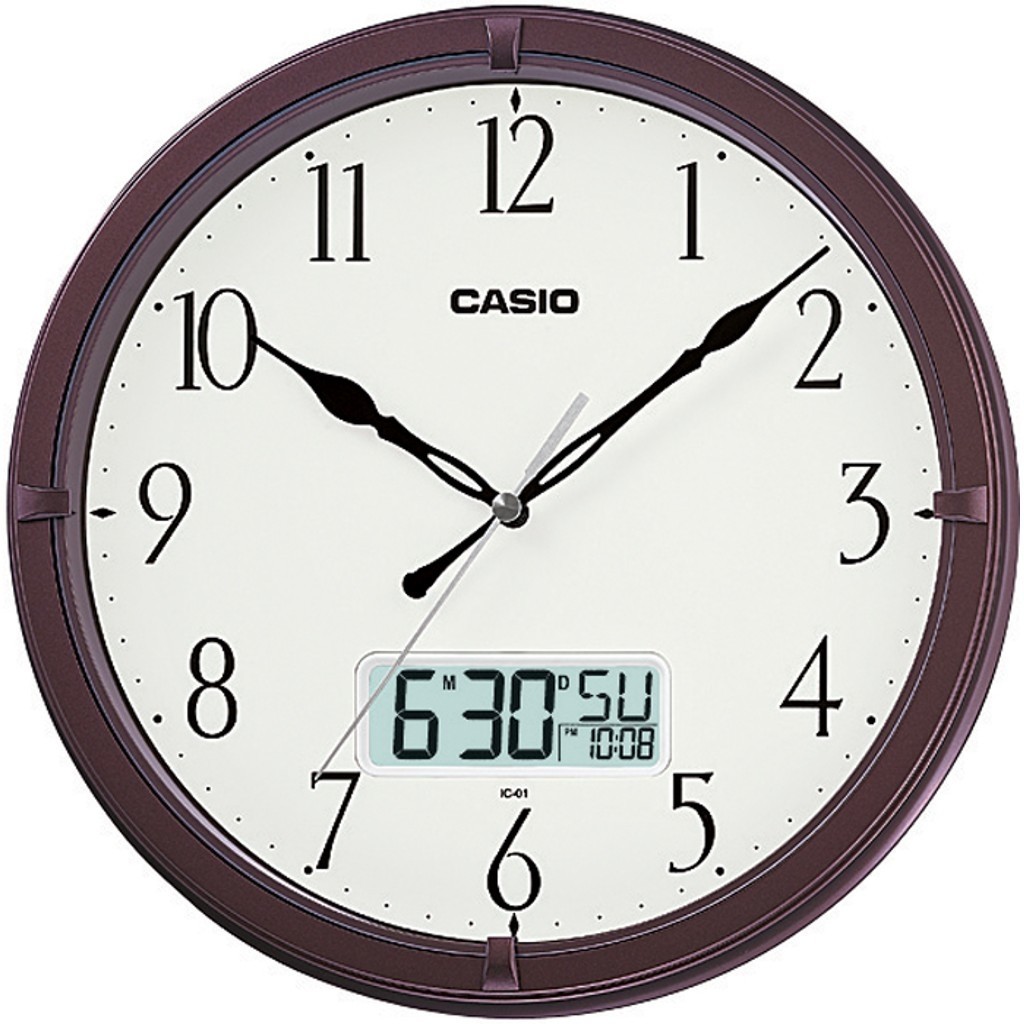 Wall clock with day and date 2