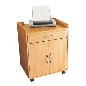 printer oak stands stand mobile office cart officemax organizers workspace platforms shelves foter