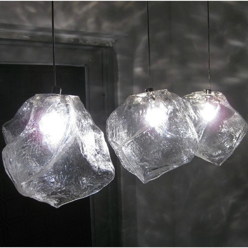 3 Lights Modern Ice Cube Rock Light Pendant Lamp Ceiling Hanging Chandelier