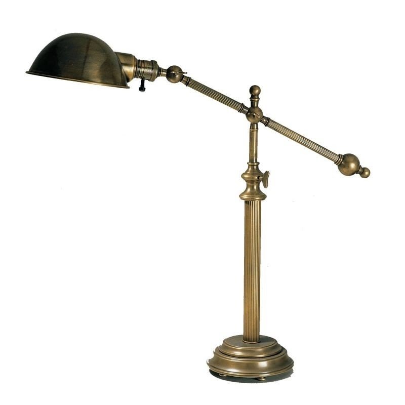 Antique brass pharmacy desk lamp