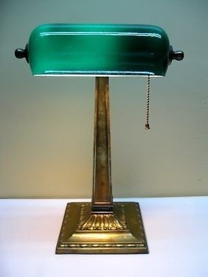 Vintage Bankers' Lamp - Foter