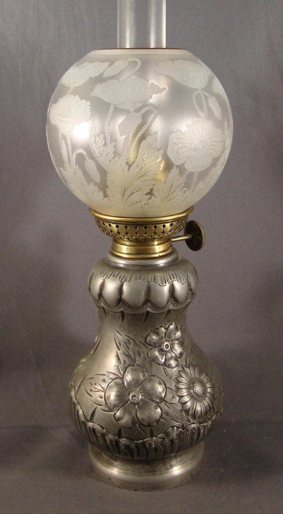 Antique lamp globes