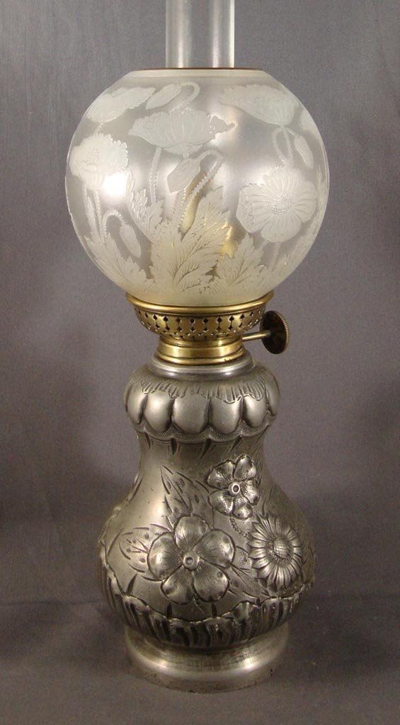 antique lamps with globes