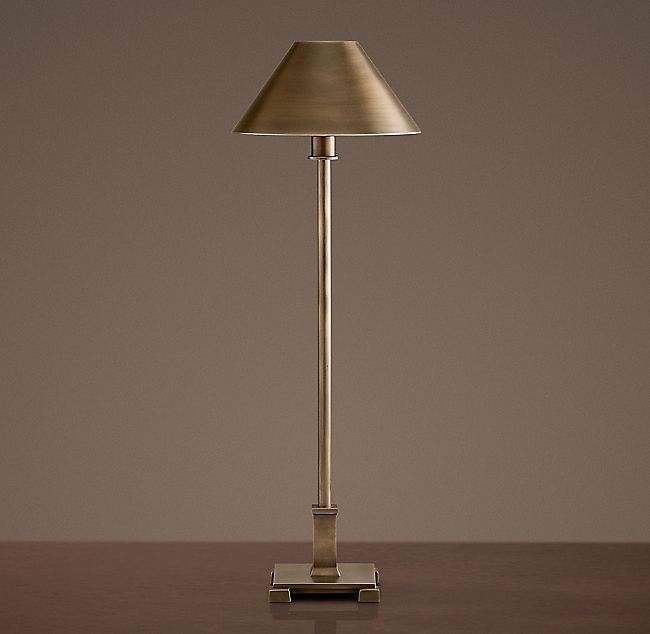 Brass candlestick lamp 1