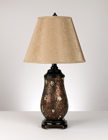 Gayle set of 2 table lamps night light brown gold