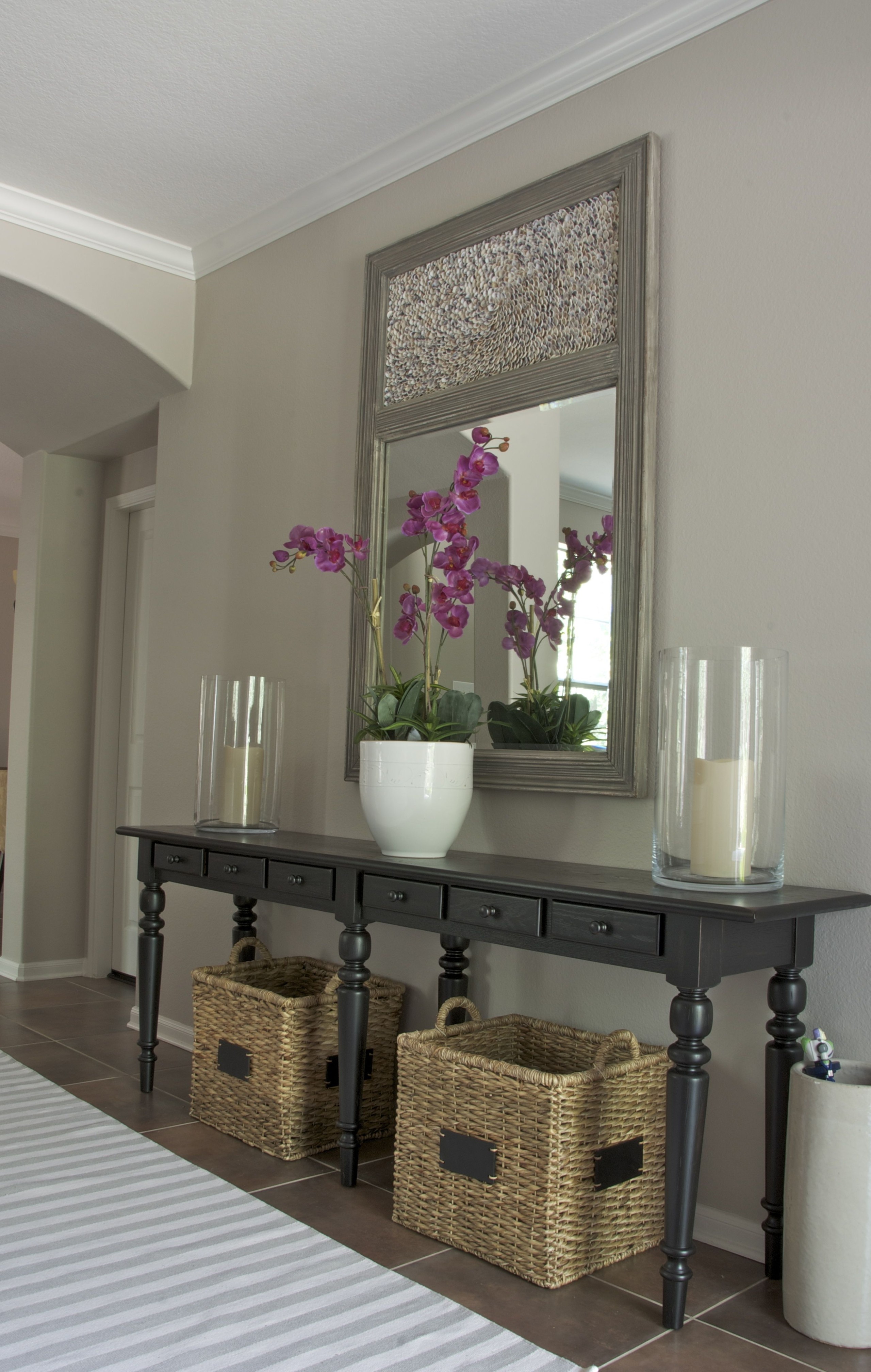 Hallway table and mirror sets