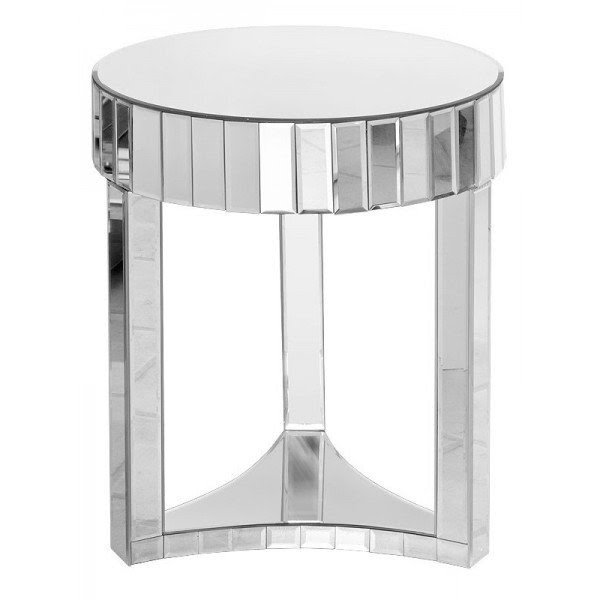 Home furniture side coffee tables round mirrored side table