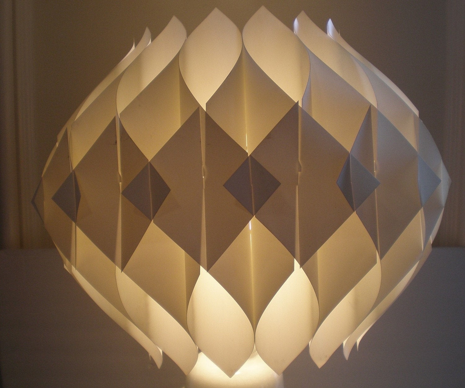 Mid century modern origami shadehanging