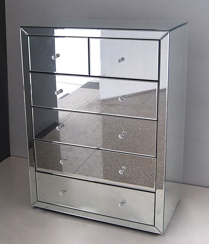 Mirrored chest of drawers