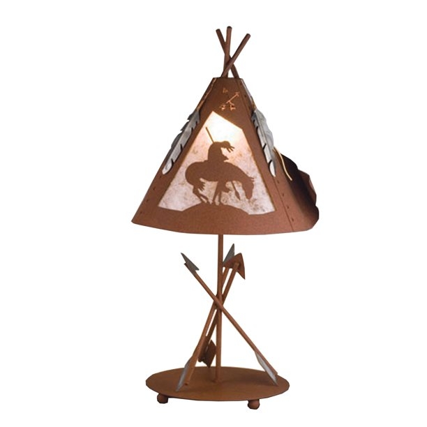 Native american table lamps 2