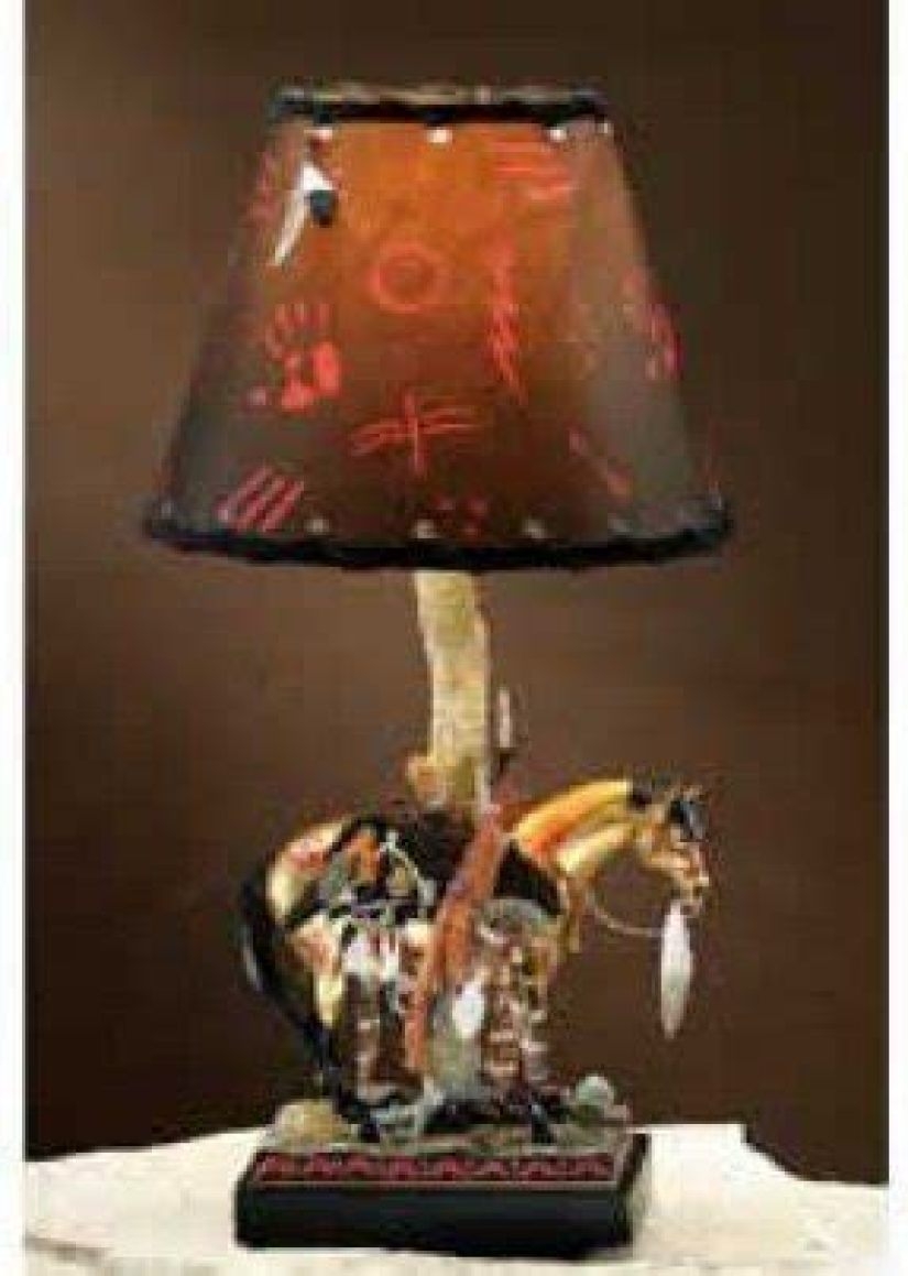 native american table lamps