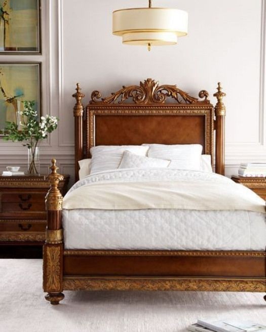 On my wishlist at horchow bellissimo bed highly ornate and