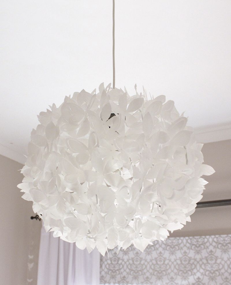 White plastic ceiling light hot sale shades