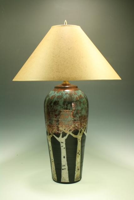 handmade pottery lamps for sale