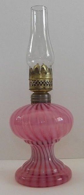 Ruby glass lamp