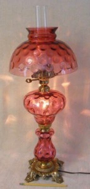 Cranberry Glass Lamps - Foter