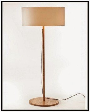 wooden base lamp