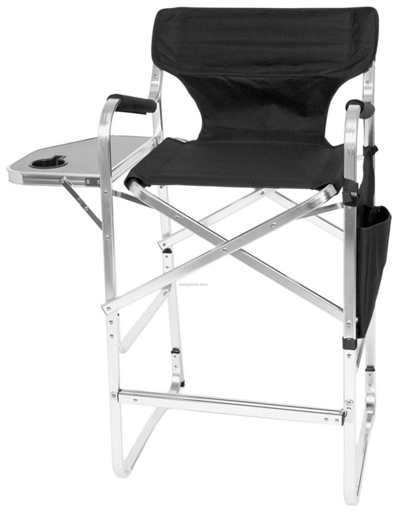 Tall folding directors chair with hot sale side table