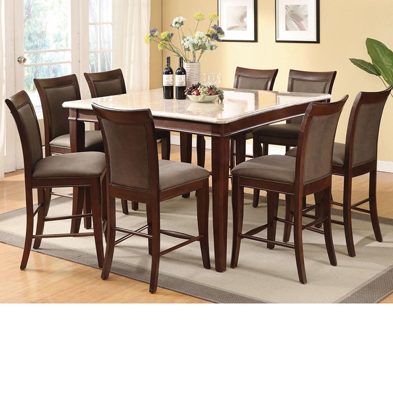 Marble top dining table set 26