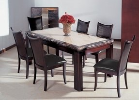 marble top dining table set foter