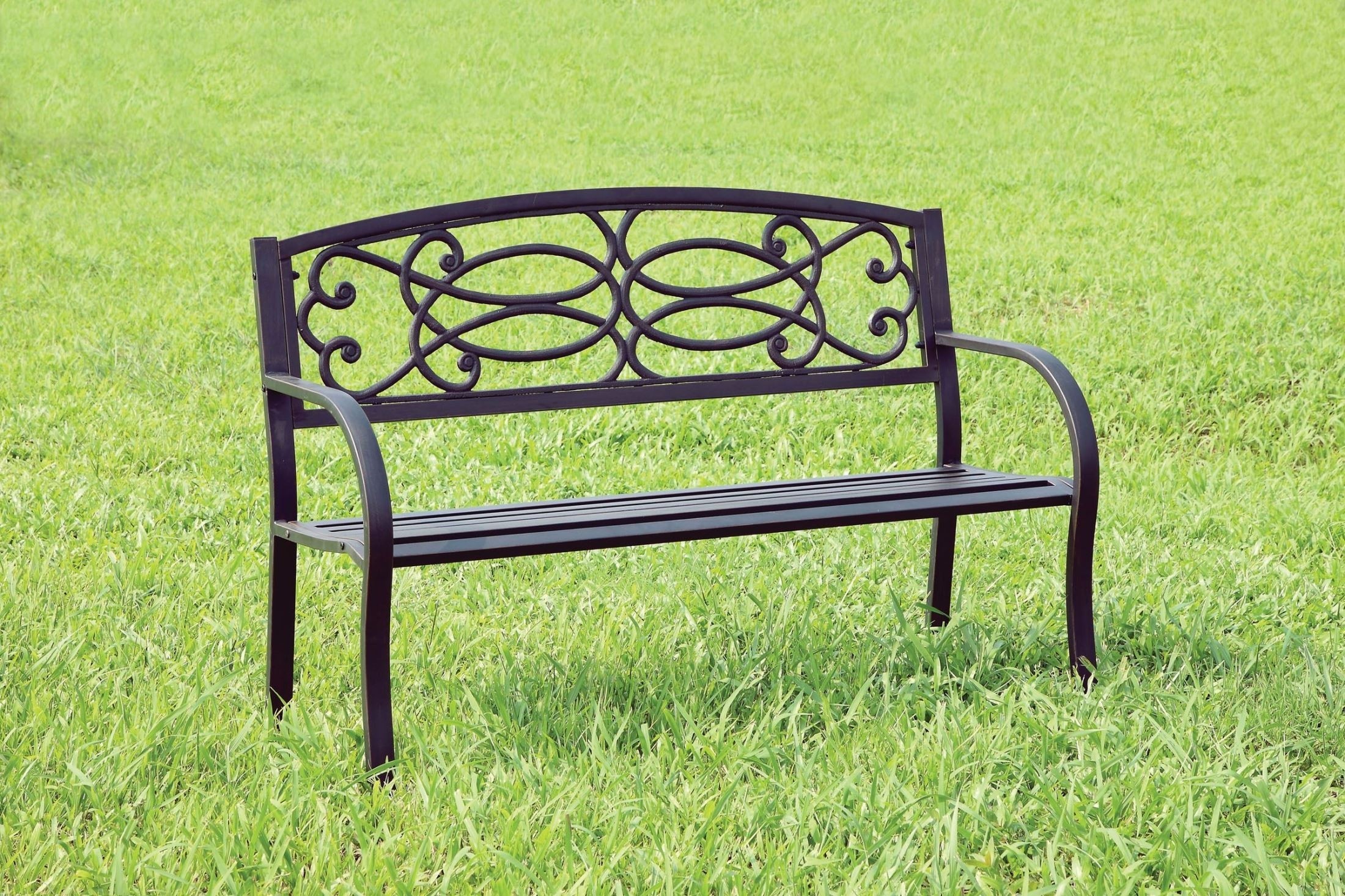 Metal outdoor benches 11