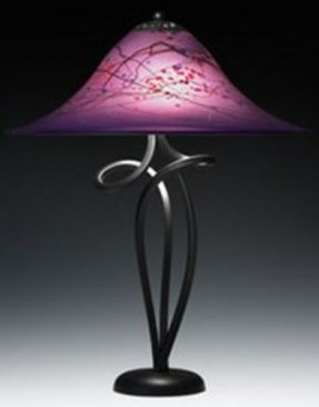 purple tiffany table lamp