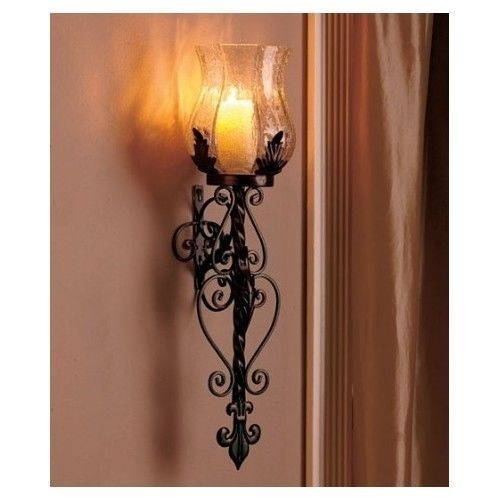 2Pcs Iron Vine Candle Sconces Wall Mount Candle Holder Iron Candle Wall Sconces Wall Art Decorative Tealight Candle Stand Geometric Candlestick for Wedding Dining Room Home Decor-Black