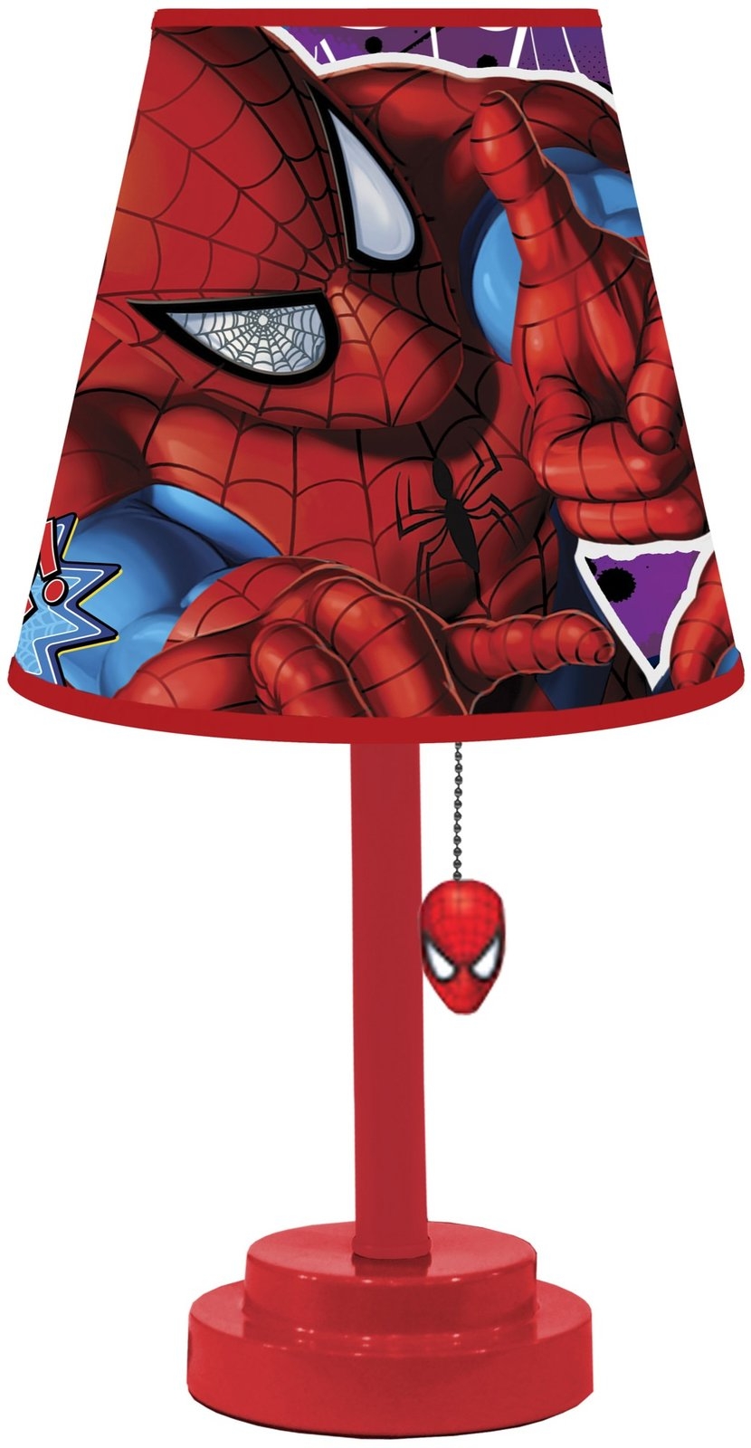 choose from LIGHTSHADE,TOUCH LAMP OR BOTH ITEMS SPIDERMAN 