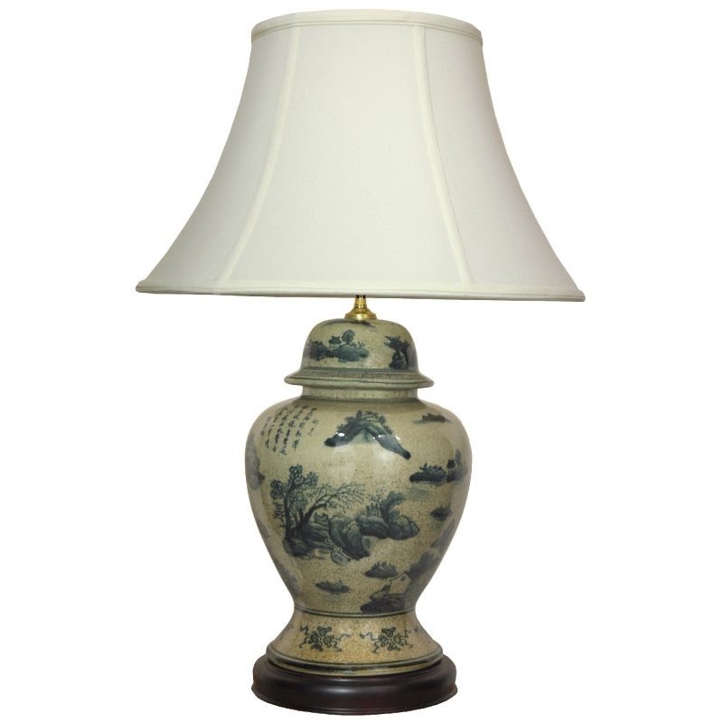 Blue Willow Table Lamp - Foter