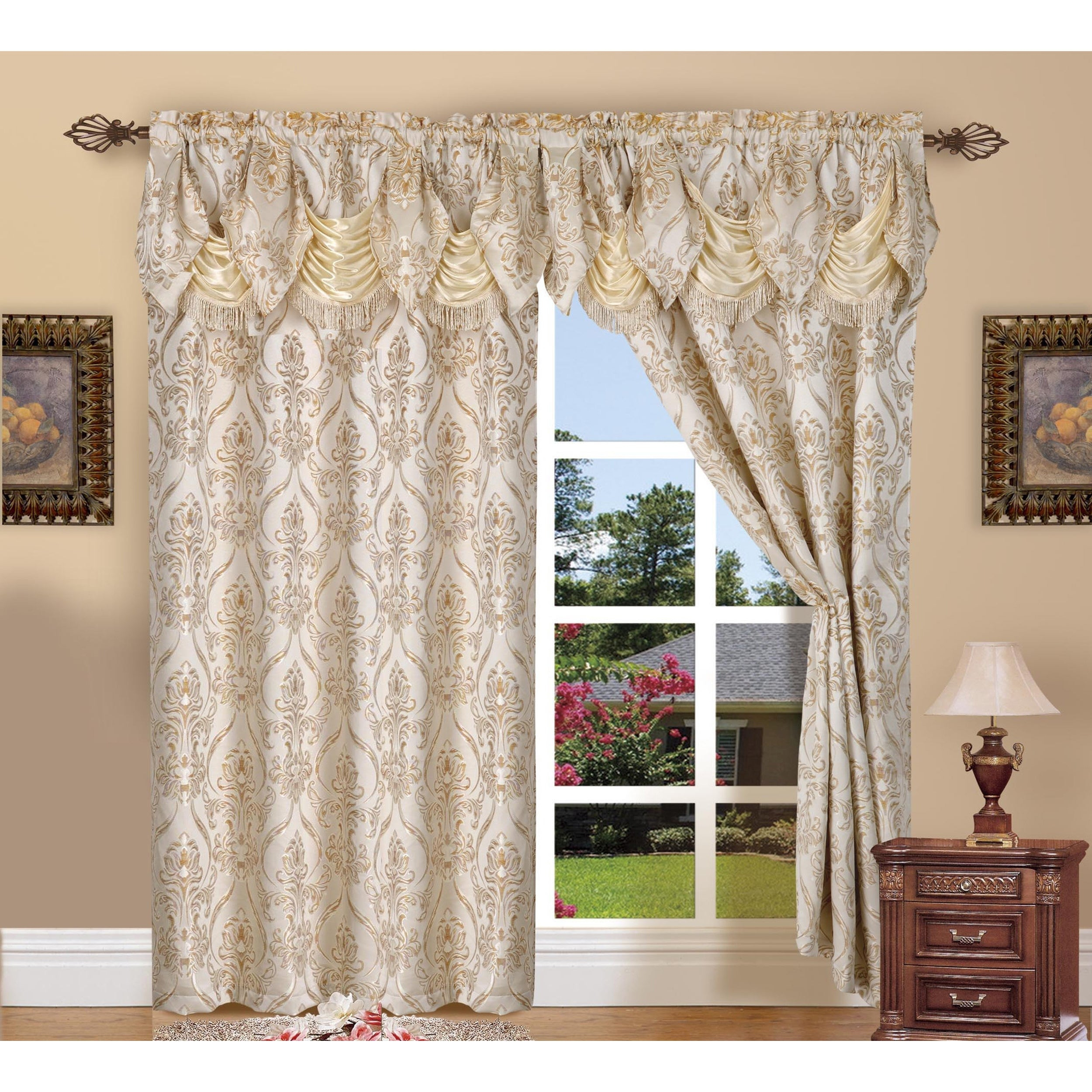 Curtains with valances attached 7