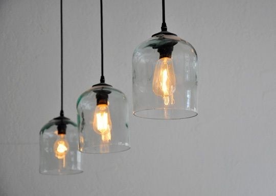 Glass kitchen pendant lights 11